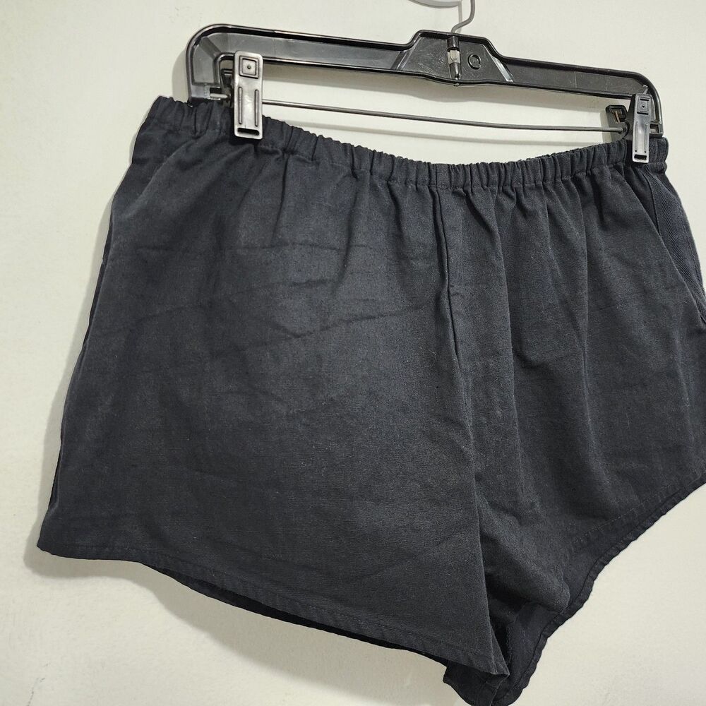 NEW By Anthropologie Women's Black Linen Tap Shorts Pull-on Resort Travel Size S - Picture 10 of 16